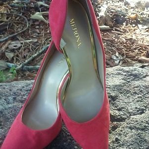 Merona Shoes|Orange Heels Size 6|Stiletto Evening